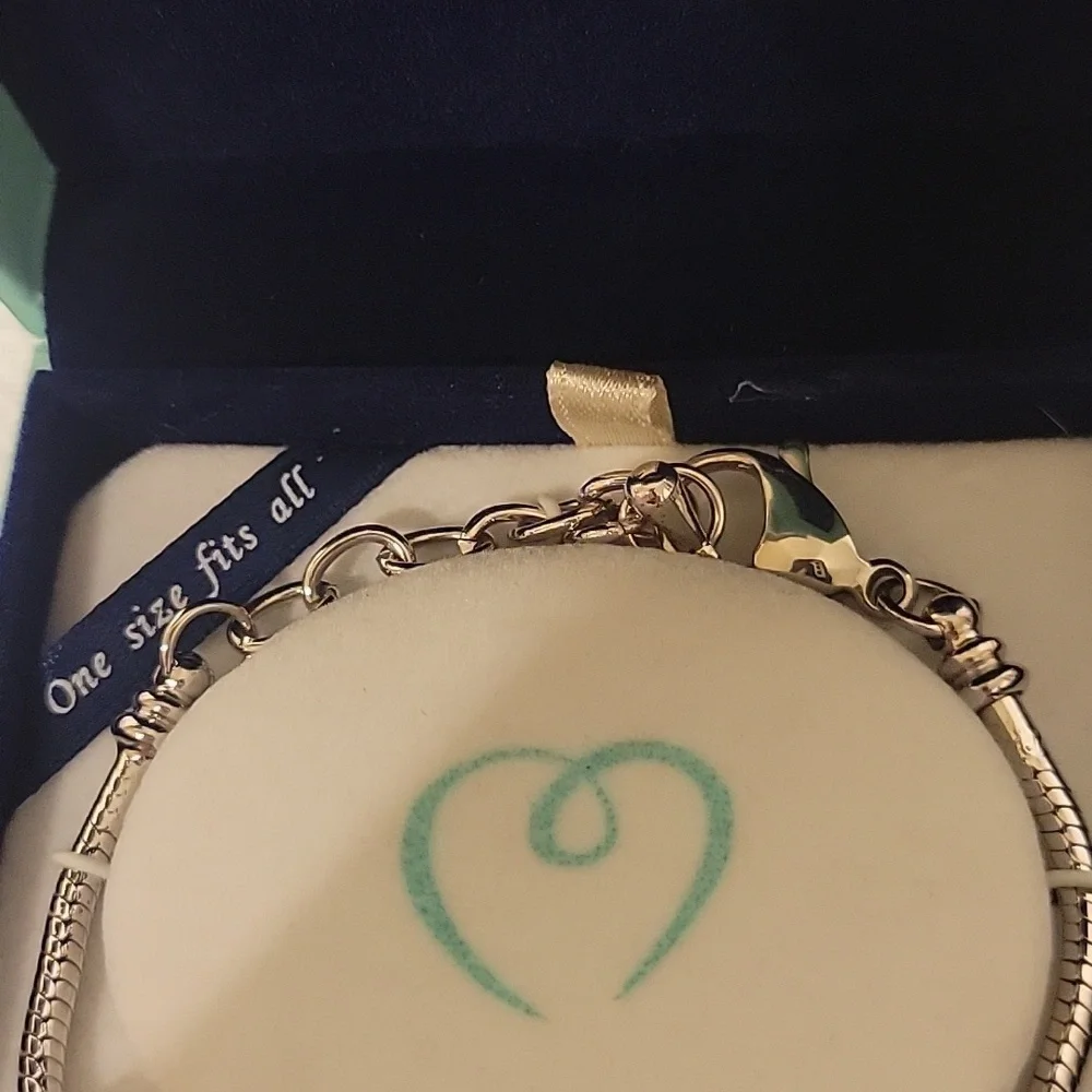NWT Lovita Bracelet Silver Tone Clear Crystal & Stone Accents Adjustable Elegant - Picture 4 of 6